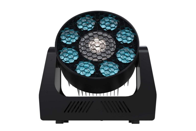 Theatre DMX lighting fixture with honeycomb