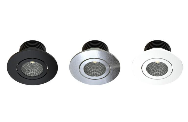 Luxo 3 in 3 colours as a replacement for halogen spotlights