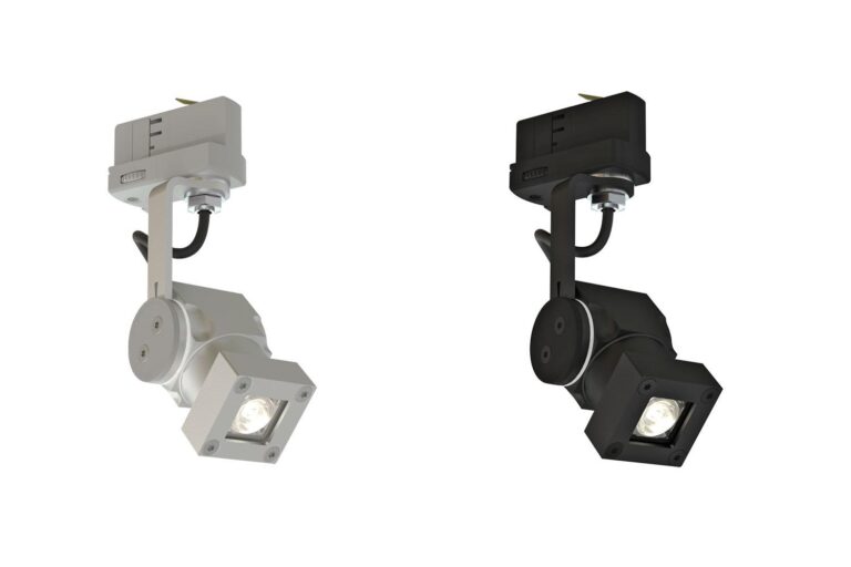 High power, small size. Revo Micro Track fixture in aluminium and black