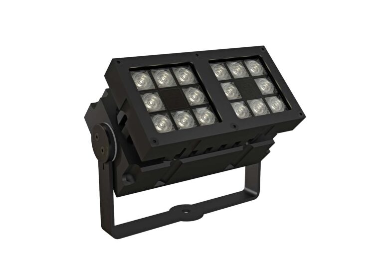 Configurable IP67 outdoor lighting fixture in black