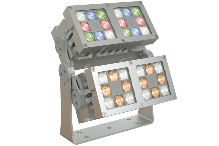 architectural lighting fixture with tunable white and rgbw led modules